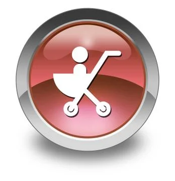 Icon, Button, Pictogram Stroller Stock Illustration