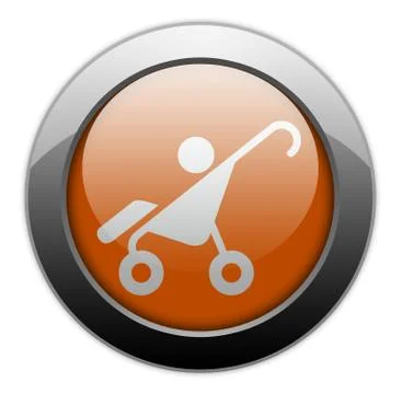 Icon, Button, Pictogram Stroller Illustrazione stock