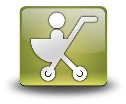 Icon, Button, Pictogram Stroller Stock Illustration