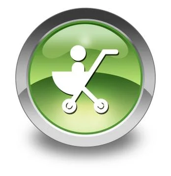 Icon, Button, Pictogram Stroller Stock Illustration