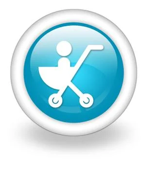 Icon, Button, Pictogram Stroller Stock Illustration