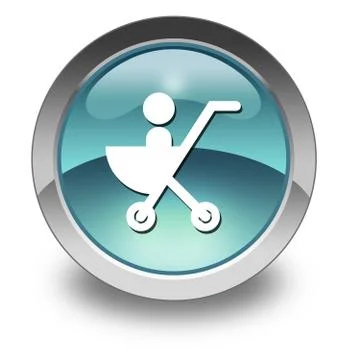 Icon, Button, Pictogram Stroller Stock Illustration