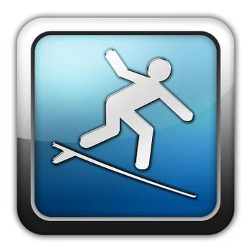 Icon, Button, Pictogram Surfing Stock-Illustration