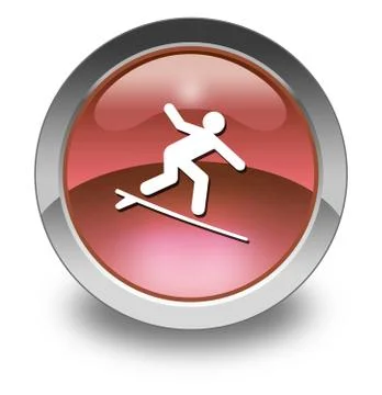 Icon, Button, Pictogram Surfing Stock-Illustration