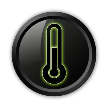 Icon, Button, Pictogram Temperature Stock Illustration