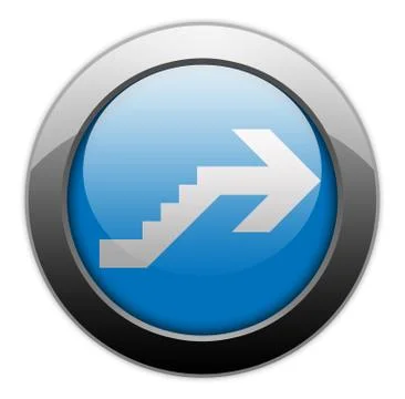 Icon, Button, Pictogram Upstairs Stock Illustration