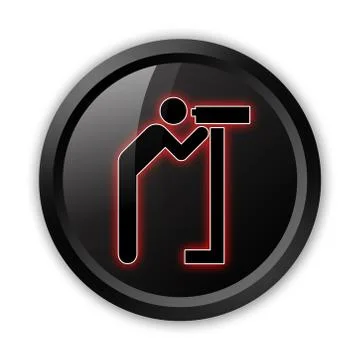 Icon, Button, Pictogram Viewing Area Ilustração Stock