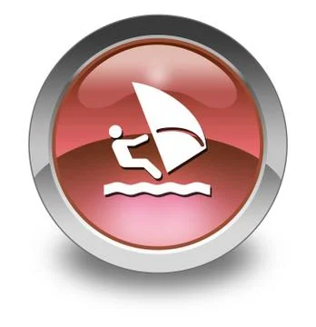 Icon, button, pictogram windsurfing Stock Illustration