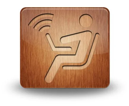 Icon, button, pictogram wireless access Ilustración de archivo