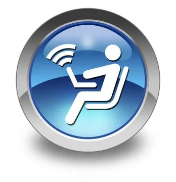 Icon, button, pictogram wireless access Ilustración de archivo