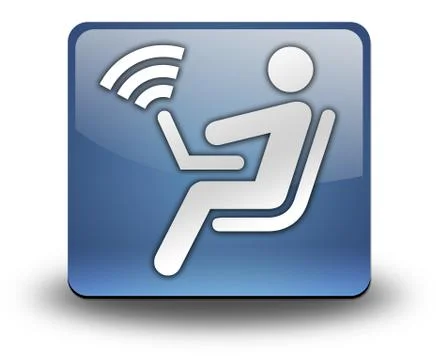 Icon, button, pictogram wireless access Stock Illustration
