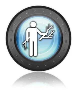 Icon, Button, Pictogram Wood Gathering Stock-Illustration