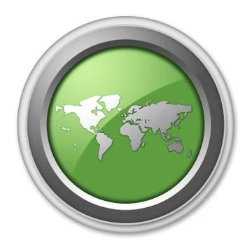 Icon, Button, Pictogram World Map Stock-Illustration