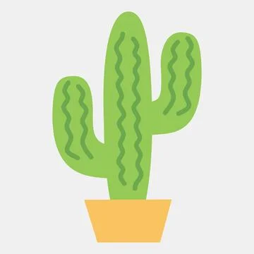 Icon cactus. Day of the dead celebration elements. Icons in flat style. Goo.. イラスト素材