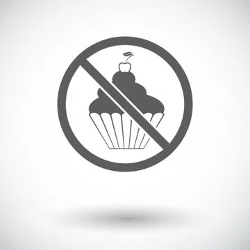 Icon cake Stock Illustration