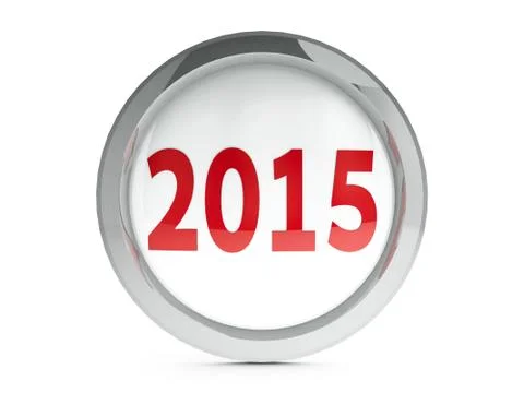 Icon calendar 2015 with highlight Stock Illustration