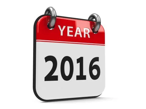 Icon calendar 2016 year Stock Illustration