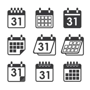 Icon calendar Stock Illustration