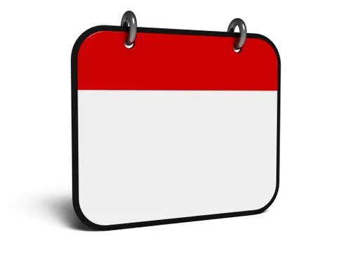 Icon calendar isometry Stock Illustration