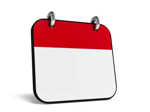 Icon calendar isometry Illustrazione stock