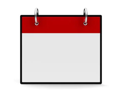 Icon calendar right corner Stock Illustration