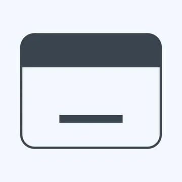 Icon Calendar. suitable for Web Interface symbol. glyph style. simple design  Illustrazione stock
