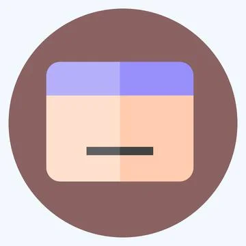 Icon Calendar. suitable for Web Interface symbol. flat style. simple design e Stock Illustration