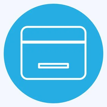 Icon Calendar. suitable for Web Interface symbol. blue eyes style. simple des Stock Illustration