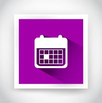 Icon of calendar for web and mobile applications Stock Illustration