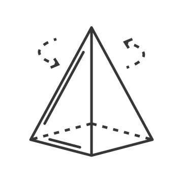 Icon of camera 360 degrees, virtual tour line detailed Stock Illustration
