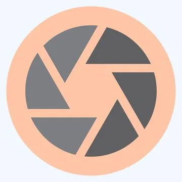 Icon Camera I - Flat Style - Simple illustration,Editable stroke 스톡 일러스트