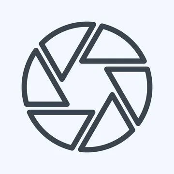 Icon Camera I - Line Style - Simple illustration,Editable stroke 스톡 일러스트