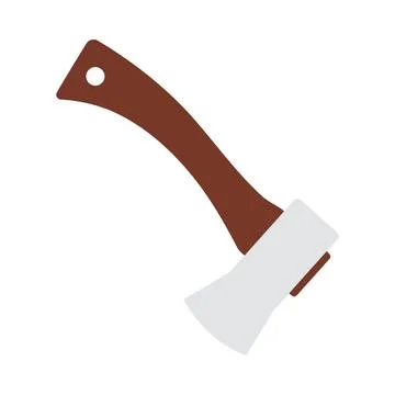 Icon Of Camping Axe Stock Illustration