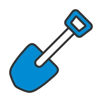 Icon Of Camping Shovel Stock Illustration