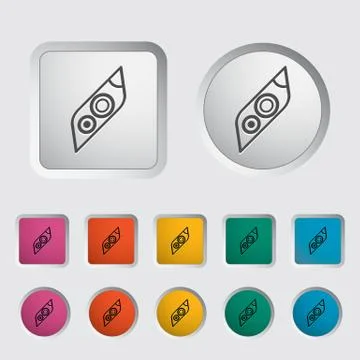 Icon Car Lights Illustrazione stock