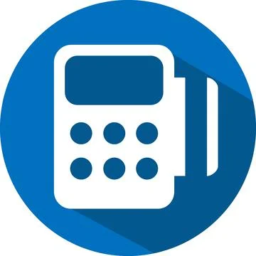 Icon Card Pay - Long Shadow Style Illustrazione stock