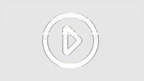 Icon caret circle right is distorted. Glitch. Noise, chromatic aberration, Stock-Footage 305894321