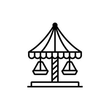 Icon carousel vector Illustrazione stock