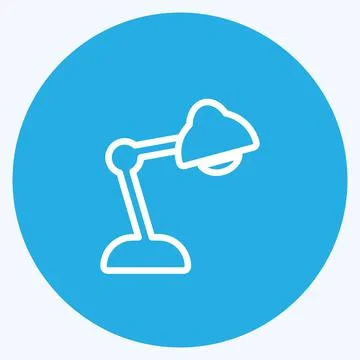 Icon Case Study. suitable for IT Services symbol. blue eyes style. simple des Stock Illustration