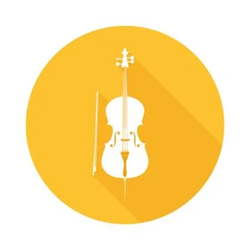 Icon of Cello Stock Illustration