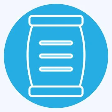 Icon Cement. related to Building Material symbol. blue eyes style. simple d.. Ilustración de archivo