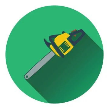 Icon of chain saw Stock Illustration