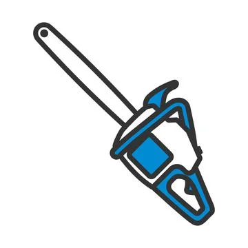 Icon Of Chain Saw Stock Illustration