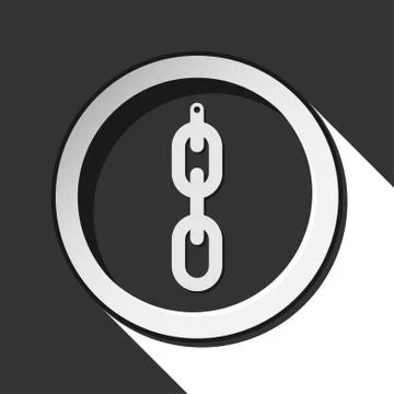 Icon - chain with shadow Stock Illustration