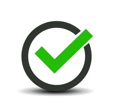 Icon of check box Stock Illustration