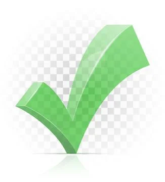 Icon check yes mark sign graphic elements for design vector illustration Stock Illustration