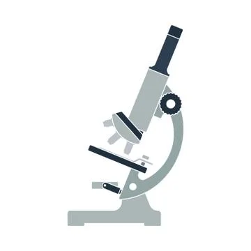 Icon Of Chemistry Microscope Stock Illustration