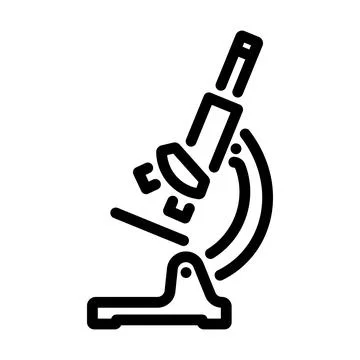 Icon Of Chemistry Microscope Illustrazione stock