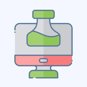 Icon Chemistry Tutorial. related to Learning symbol. doodle style. simple d.. Stock Illustration