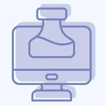 Icon Chemistry Tutorial. related to Learning symbol. two tone style. simple.. Stock Illustration